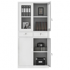 二斗对开文件柜     900mm*390mm*1850mm